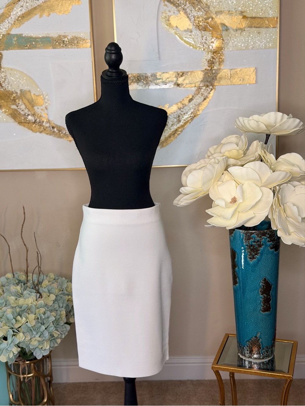 Express Classic White Women's Pencil Skirt